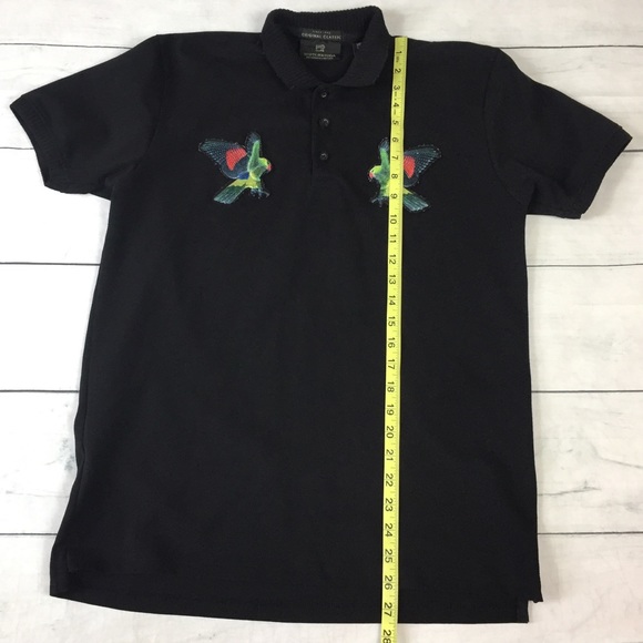 Scotch & Soda Embroidered Parrot Bird Polo Shirt - Picture 8 of 9